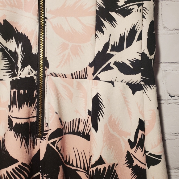 Cute floral pink EXPRESS A-line dress - Picture 8 of 16